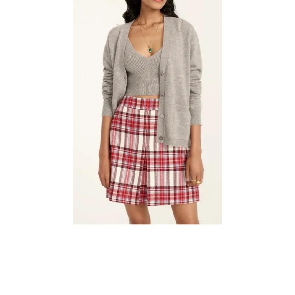 j. crew wool nello gori plaid skirt NWT